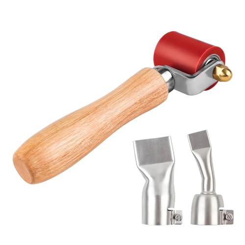 40 mm Silikon-Handrad, Kunststoff-Schweißpistolenrolle, hochtemperaturbeständige Nahtrolle, Zubehör for PVC-/TPO-/EPDM-Schweißwerkzeuge Für Kantenumleimer(Red C) von WUYXTO