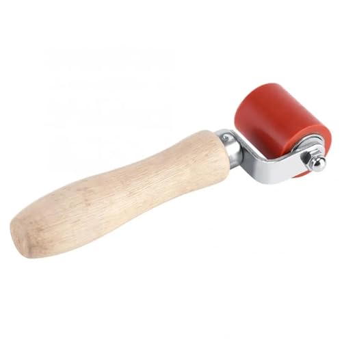 40 mm Silikon-Handwalze, Schweißwalze, hochtemperaturbeständige Naht-Handdruckwalze, Dach-PVC-Schweißwerkzeuge Für Kantenumleimer(Red) von WUYXTO