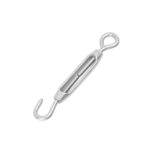 5/10 stücke Edelstahl Haken Und Auge Spanner Einstellbare Garten Draht Seil Spannschloss Heavy Duty Schnalle Kabel Tensione Für Spanner Seilsystem(5PCS,M5) von WUYXTO