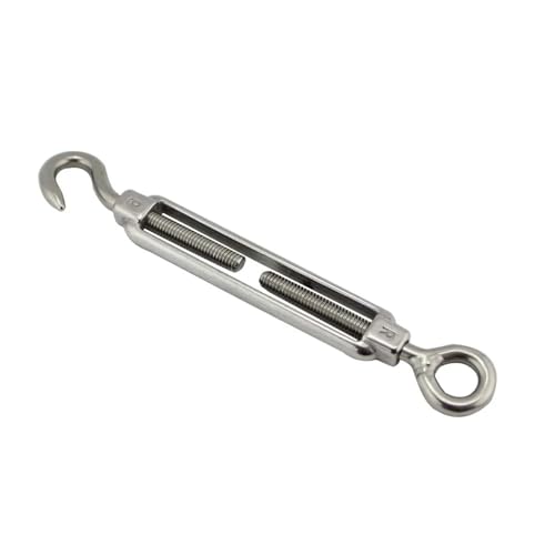 5 STÜCKE 304 Edelstahl Spannschloss Haken Und Öse M4 M5 M6 M8 Marine Kabel Geländer auge Spannschlösser Für Spanner Seilsystem(M8) von WUYXTO