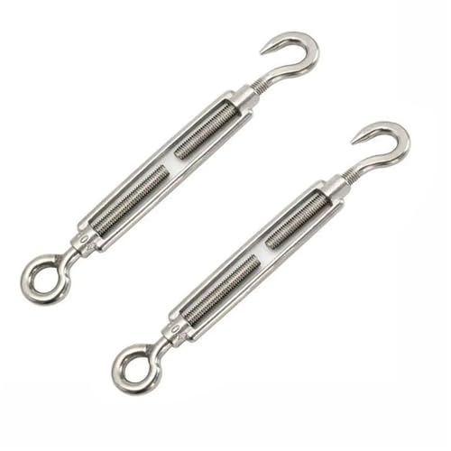 5 stücke Edelstahl Verbindung Werkzeug Spanner Seil Haken Auge Spannschloss Drehen Schnalle Bolzen Für Spanner Seilsystem von WUYXTO