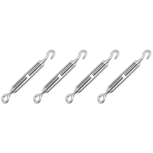 8PCS Edelstahl Spannschloss Spanner Schraube Durchmesser 5Mm Haken Auge Draht Seil Für Spanner Seilsystem von WUYXTO