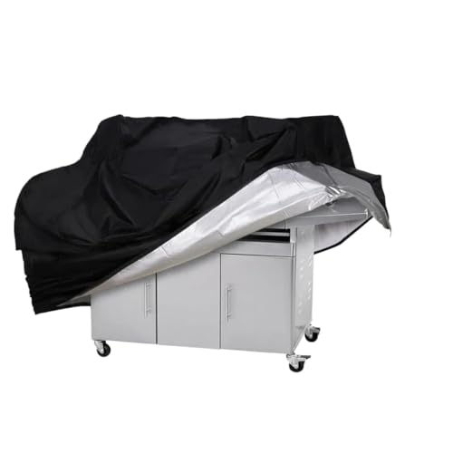 BBQ-Abdeckung, wasserdicht, robust, Grillabdeckung, Regenschutz, rund, rechteckig, Outdoor-Grillabdeckung, Zubehör Für Den Außenbereich(80x66x100CM) von WUYXTO