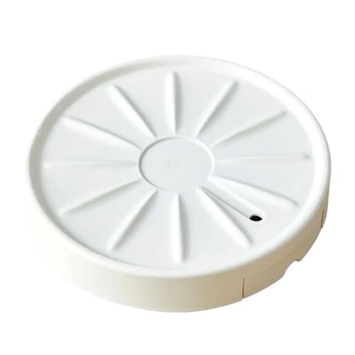 Blumentopf Untersetzer Flower Pot Tray 13 Inch Rolling Plant Caddy with Silent Wheels Easy Pot Movement Thickened Resin Flower Pot Tray für Innen- und Außenpflanzen(Beige M) von WUYXTO