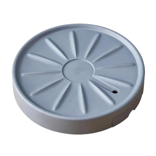 Blumentopf Untersetzer Flower Pot Tray 13 Inch Rolling Plant Caddy with Silent Wheels Easy Pot Movement Thickened Resin Flower Pot Tray für Innen- und Außenpflanzen(Grey M) von WUYXTO