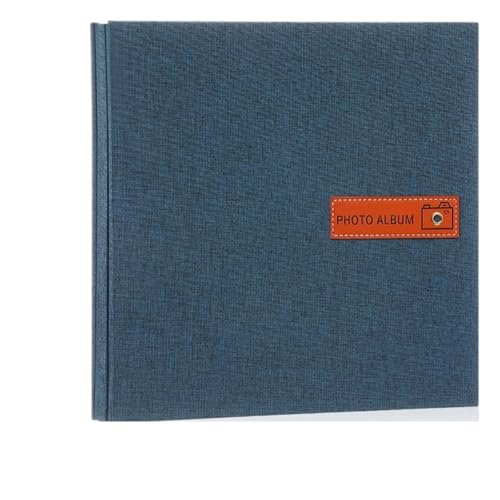 Einfache Selbstklebende Film bedeckt DIY Fotoalbum Retro große Kapazität Familie glückliche Zeiten Wachstum Aufnahme Bildalben Für Geburtstag(Light Blue,32 * 33.5cm) von WUYXTO