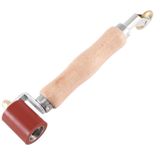Nahtroller, 40 mm Silikon-Nahtroller mit 6 Messing-Detail-Penny-Roller, for einlagiges PVC/EPDM-Dachband Für Kantenumleimer von WUYXTO