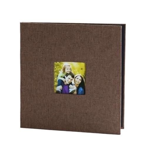 WUYXTO 1Pc Große Kapazität Fotoalbum for Familie Jahrestag Selbstklebende Einfache Lagerung Hochzeit Foto Lagerung Für Geburtstag(Brown) von WUYXTO