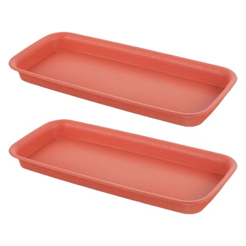 WUYXTO Blumentopf Untersetzer 2 Pcs Flower Pot Tray Saucer Rectangular Plant Succulent Planters Drain Trays for Plants Saucers Drip Water Potted Household für Innen- und Außenpflanzen WUYXTO Blumentopf Untersetzer 2 Pcs Flower Pot Tray Saucer Rectangular Plant Succulent Planters Drain Trays for Plants Saucers Drip Water Potted Household für Innen- und Außenpflanzen von WUYXTO