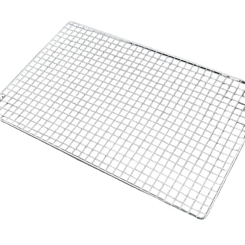 WUYXTO Grillrost BBQ Rost Mesh Net Barbecue Grill Rost Gitter Edelstahl Küche liefert Outdoor Picinic Werkzeuge für Gasgrill, Kugelgrill usw(60X40CM) von WUYXTO