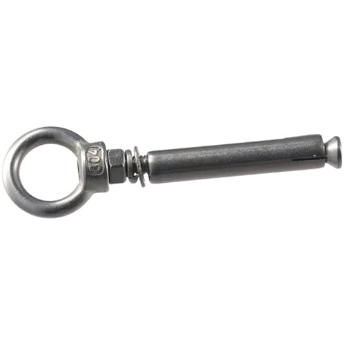 2 Stück 304 Edelstahl Expansionsanker Ringschraube mit M6 x 70 mm Verschluss 2 Stück 304 Edelstahl Expansionsanker Ringschraube mit M6 x 70 mm Verschluss von WUZIA