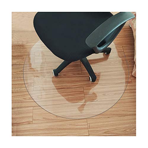 WUZMING-Bodenschutzmatte , Runden Multifunktion Kunststoffmatte PVC Transparent Antifouling Einfach Zu Säubern, 11 Größen, Anpassbar (Color : 1mm, Size : 60cm) von WUZMING-Bodenschutzmatte