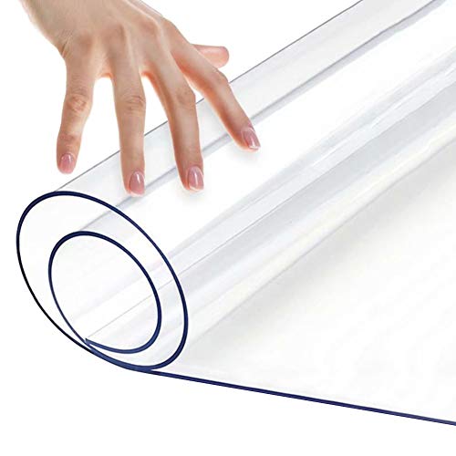 WUZMING-Bodenschutzmatte Transparentes PVC Haushalt Fernsehschrank Kunststoffmatte Wasserdicht Staubdicht Teppichschutzmatte, 15 Größen, Anpassbar (Color : Clear-1mm, Size : 40x120cm) von WUZMING-Bodenschutzmatte