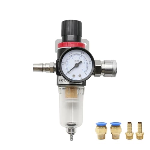 AFR-2000 Pneumatic Filter Air Treatment Unit Pressure Regulator Compressor Reducing Valve Oil Water Separation AFR2000 Gauge(AFR-EU(SMPM20)) von WVFZLIUHK