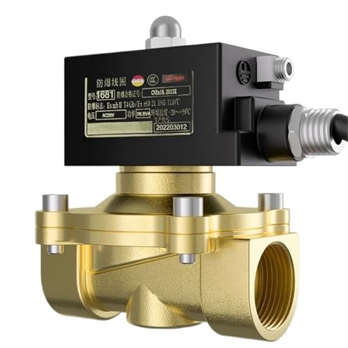 Explosion proof Solenoid Valve Brass Normally Closed Female Thread Natural Gas Coal Gas IICT4 Explosion proof grade 12V 24V 220V(12VDC_NORMALLY CLOSED) von WVFZLIUHK