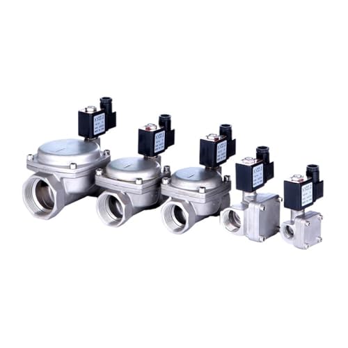 Pilot Diaphragm Type Electric Solenoid Valve Normally Closed Stainless Steel 16kg High Pressure Water Valves 12V 24V 220V(NBR-SEAL_12VDC_NORMALLY CLOSED) von WVFZLIUHK
