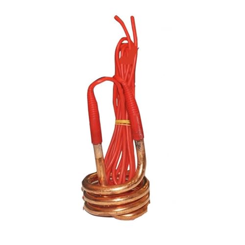 Heizelement, 220 V, 2500 W, Spiral-Tauchheizelement Mit 1,5 M Langem Kabel, Tauchwarmwasserbereiter For Tank Oder Eimer(Brass) von WVGFAUXA