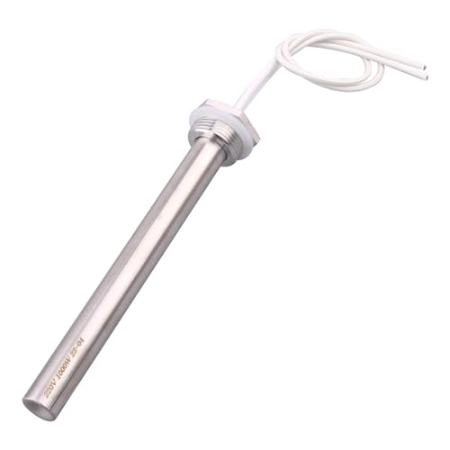 Heizung DN25 Patrone Immersion Edelstahl 304 Heißer Wasser Stange 1kw/2kw/3kw Rohr Heizung Element 220V(SILVER_3KW 20X330MM) von WVGFAUXA