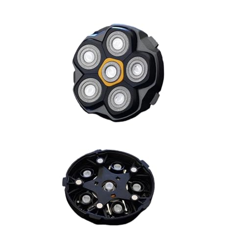 Rasierköpfe, Magnetischer Ersatzrasierkopf Mit 6D-Klinge For Männer Mit Glatze, Ersatzköpfe For Kopfrasierer, Ersatzköpfe For Elektrische Rasierer(1pcs) von WVGFAUXA