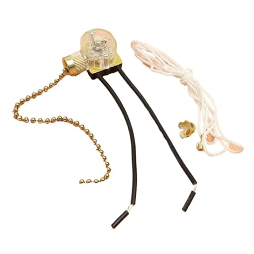 1pc Ceiling Fan Switch Wall Lamp Light Replacement Retro Pull Chain Cord Switch Button 3A/250V 6A/125V von WVPJJNXAFN
