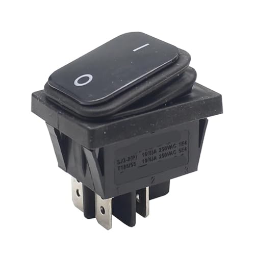 1pc SJ3-2P-21N-3-BK 30x22 Rocker Switch 12V LED 220V 16A 250VAC KCD4-201 DPST Switch 4pin von WVPJJNXAFN