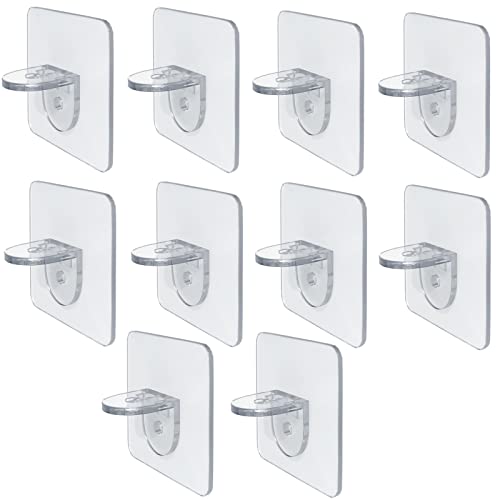 10 Stück Kleiderschrank Trennwand Halter Acryl Regalstütze Heringe Klebeklammern Kleiderschrank Haken L-Form für Kleiderschrank Schrank Möbel 10 Stück Kleiderschrank Trennwand Halter Acryl Regalstütze Heringe Klebeklammern Kleiderschrank Haken L-Form für Kleiderschrank Schrank Möbel von WVRLY