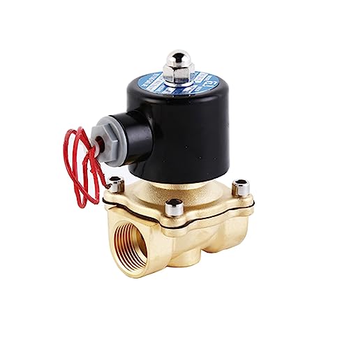 3/4'' Messing Magnetventil 24V 12V 220V 110V Normalerweise geschlossenes Magnetventil Fo(G-220VAC-NBR-SEAL) von WVRWFDLW