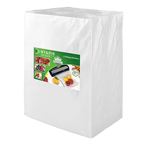 WVacFre 100 Beutel 30x40cm Vakuumier Beutel Vakuumbeutel für Lebensmittel,BPA-Frei Sous Vide Beutel für Folienschweißgeräte Ggeeignet von WVacFre