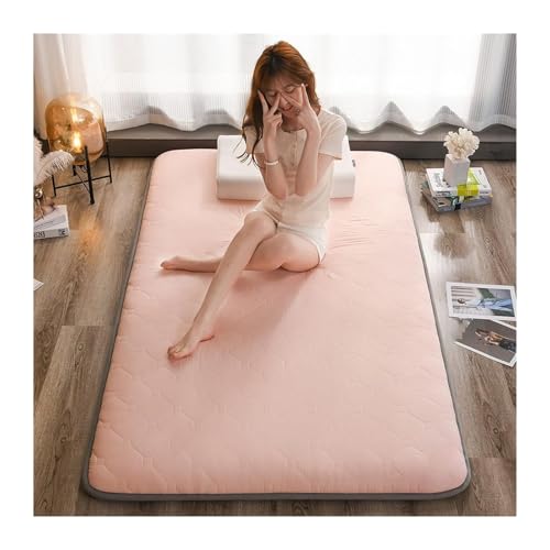 Bodenmatratze,Futon,Futonbett, Verbessern und verdicken Sie die faltbare Tatami-Matte for Schlafen, Schlafmatratze mit Baumwollfüllung for lange Tage, tragbare Multifunktions-Campingmatratze(Pink,180* Bodenmatratze,Futon,Futonbett, Verbessern und verdicken Sie die faltbare Tatami-Matte for Schlafen, Schlafmatratze mit Baumwollfüllung for lange Tage, tragbare Multifunktions-Campingmatratze(Pink,180* von WWBPOIUY