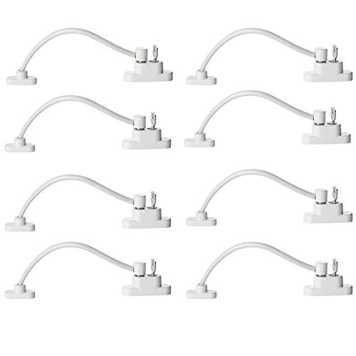 Fensterschlösser, Fensterbegrenzer, Kindersichere Fensterbegrenzer – Sichere UPVC-Fenster for Kinder, Verstellbarer mit Schrauben und Schlüsseln for Zuhause die Schule(8 Count) von WWBPOIUY