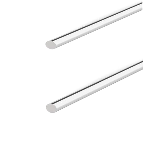 Kuchendübel,Kuchendübel,Kunststoffstäbchen, 2 Stück Acryl-Dübelstangen, Länge 50 cm, transparent, Durchmesser 2 mm – 9 mm, DIY-Bastelmaterialien(9mm) von WWBPOIUY
