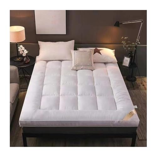 WWBPOIUY Bodenmatratze,Futon,Futonbett, Tragbare weiche Bodenmatratze, Faltbare Tatami-Matte, Isomatte, Camping-Matratze in voller Größe for Zuhause, Camping-Couch(White,120X190cm) von WWBPOIUY