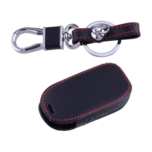 WWCYGWQ Zubehör Auto Fernbedienung Smart Auto Schlüssel Tasche Fob Fall Abdeckung Halter PU 4 Tasten fit for Kia K3 Cerato Sorento rio5 Optima Telluride 2018-2022 Ersetzen von WWCYGWQ