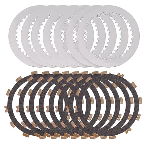 WWCYGWQ Zubehör Motorrad-Kupplungsreibungsplatten und Stahlplatten-Set for Kawasaki KX250F KX 250F KXF250 2004–2007 13088–0018 13089–013 Ersetzen(Bakelite Kit) von WWCYGWQ