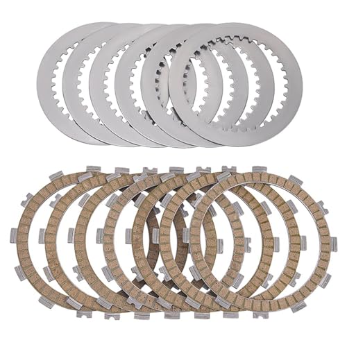WWCYGWQ Zubehör Motorradzubehör Kupplungsreibplatten & Stahlplatten Scheibensatz for ATV KSF250 KSF 250 Mojave 250 1987-2004 Ersetzen(Paper Based Kit) von WWCYGWQ