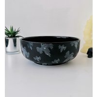 Geisterschale, Mattschwarze Ghouls, Runde Obstschalen, Große Schüsseln, Goth Home Decor, Einzigartige Küche, Gothic Geschenk, Seltsame Wunderbare von WWCeramicsUK