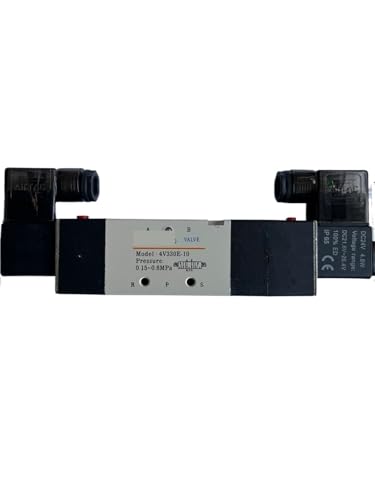 4V330C-10 4V330E-10 4V330 5Way 3Position Dual Magnet Pneumatische Luft Ventil 3/8 "BSPT Marke Neue DC12V, DC24V oder AC110V AC220V(Red,DC12V) von WWDYTLAOW