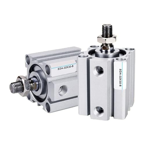 SDA B Pneumatic Compact Thin Cylinder Male Thread Diameter 12 16 20 25 32 40 50 63 80mm Stroke 5 10 20 25 30 40 45 50mm(Stroke 40mm) von WWDYTLAOW