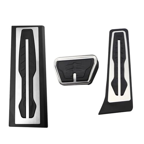 WWERTYY Auto-Fußpedal-Pads für BMW für X3 G01 2018-2021 für X4 G02 2019-2022, Gasbrems-Fußpedal-Abdeckkappe, Fußstützen-Pads, Verkleidungssatz, kein Bohren, Autopedale (at mit Ruhe) von WWERTYY