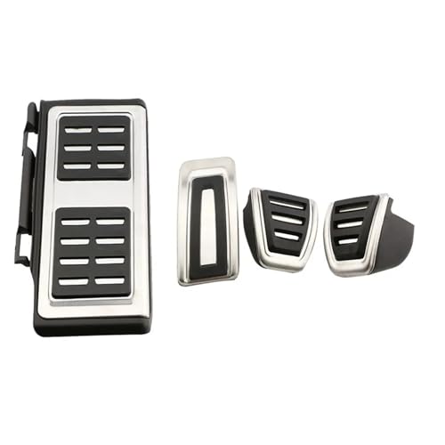 WWERTYY Auto-Fußpedal-Pads für VW für Cross für Coupé für Arteon für Jetta MK7 für Touran 2016 2017 2018 2019 2020 Zubehör Auto-Pedal-Pad-Abdeckung Auto-Pedale (MT mit Rest) von WWERTYY