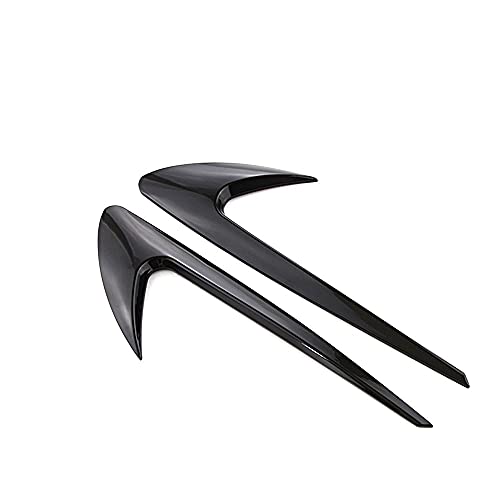 2 stücke Fender Wind Vane Air Badge Decor Aufkleber V8 BITURBO. Emblem for Mercedes Benz AMG GT S ML SL Klasse CLA GLA SLK SLS CLS W220 (Color Name : Bright Black Cover) von JIAHEY