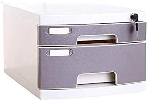 WWFAN Abschließbarer Schreibtisch-Aktenschrank for das Büro mit abschließbaren Schubladen, niedriger Schrank, Aktenbüro-Aufbewahrungsschrank (Size : 2) von WWFAN