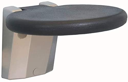 WWFAN Badezimmer-Klapphocker Duschhocker Duschstuhl Wandhocker Wandstuhl Sitzhocker mit Aluminiumbasis (Color : Round) von WWFAN
