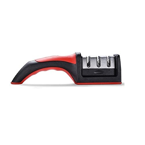 WWFAN Messerschärfer， Messerschärfer Abnehmbare 3 Stufen Edelstahl Professionelle hochwertige Küche Schärfen Diamant Steinschleifer Werkzeuge (Color : Knife Sharpener R) von WWFAN