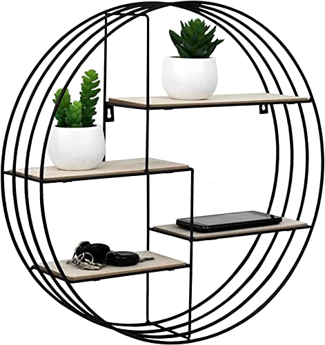 WWFAN WDX- Circular Multi-Layer Storage Rack Plant Small Ornament Dekoration Wandbehang Wanddekoration Bequemlichkeit WWFAN WDX- Circular Multi-Layer Storage Rack Plant Small Ornament Dekoration Wandbehang Wanddekoration Bequemlichkeit von WWFAN
