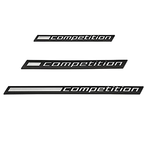 WWFAN Wettbewerb Auto Logo Aufkleber Emblem Abzeichen Kofferraum Aufkleber for BMW Thunder Edition. M1 M2 M3 M4 M5 M6 M7 M8 M X3 X4 x5 x6 Z4 Audi Tts (Color Name : M Competition) von WWFAN