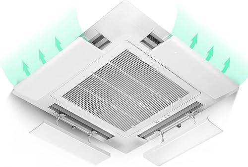 WWFAN Zentrale Führungsplatte for Klimaanlagen, allgemeine Führungsplatte for Klimaanlagen mit Anti-Direktausblasfunktion und Schnallendesign (Color : Four Pack) von WWFAN