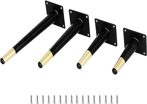WWFAN hsj Set mit 4 austauschbaren Metallbeinen, goldenen Sofabeinen, konischen Möbelbeinen, mit Schrauben hohe Qualität (Size : 20cm/7.9in) von WWFAN