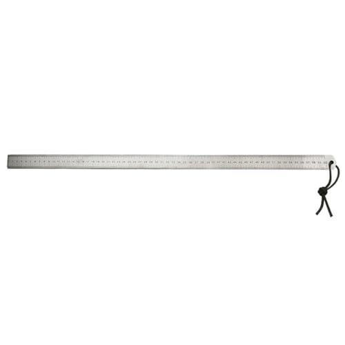Extra lange Stahl-Messlineale, 5 mm dick, widerstandsfähiges Werkzeug mit klarer Skala für genaue Holzbearbeitung und Designs, nachhaltige Messlineale für Handwerker von WWHJR