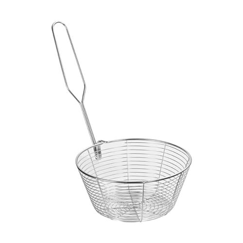 Praktische Schöpfkelle mit Haken, Abtropflöffel, langlebig, Küchen-Netzlöffel für Küche und Esszimmer, Netzlöffel von WWHJR